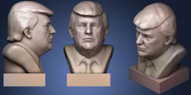 3D мадэль Дональд Трамп (STL)